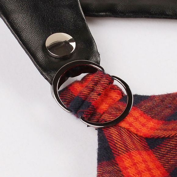 Plaid Faux Leather Strap Mini - Picture 4 of 7